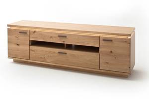 Wohnwand Burgos 32 (3-teilig) mit LED Braun - Holzart/Dekor - Holz teilmassiv - 315 x 175 x 50 cm