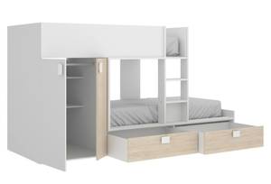 Lit pour enfants Breithorn Blanc - Bois manufacturé - 275 x 150 x 108 cm