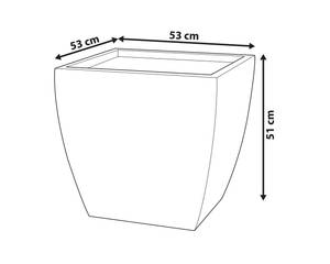 Cache-pot d'extérieur ORICOS Blanc - Céramique - 54 x 51 x 54 cm