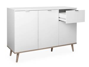 Buffet Copenhague Blanc - Bois manufacturé - 40 x 85 x 120 cm