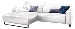 Ecksofa mit Sitztiefenverstellung YORK Armlehne davorstehend links - Ecke davorstehend links