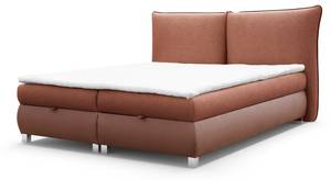 Boxspringbett VALENTIN Rotbraun - Breite: 180 cm