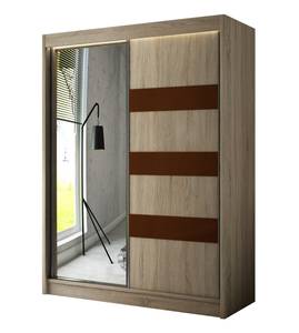 Kleiderschrank LOSTE Braun - Eiche Sonoma Dekor - Breite: 120 cm