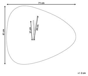 Wanduhr LOKTAK 71 x 61 x 3 cm