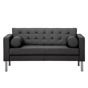 Sofa Chelsea (2-Sitzer) Echtleder Echtleder Gad: Anthrazit - Zylinder