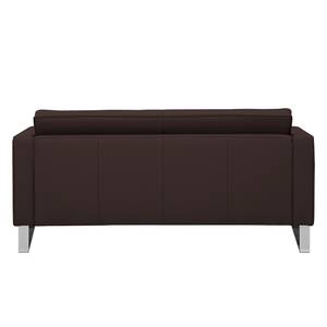 Sofa Chelsea (2-Sitzer) Echtleder Echtleder Gad: Dunkelbraun - Kufen