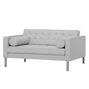 Sofa Chelsea (2-Sitzer) Echtleder Echtleder Gad: Grau - Zylinder