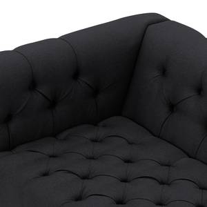 Sofa Grand (2-Sitzer) Webstoff Stoff Selva: Anthrazit