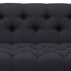 Sofa Grand Duo (2-Sitzer) Webstoff Stoff Selva: Anthrazit