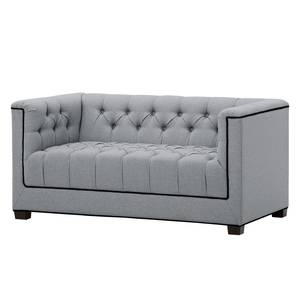 Sofa Grand Duo (2-Sitzer) Webstoff Stoff Ramira: Silber