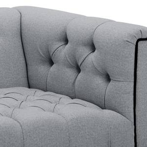 Sofa Grand Duo (2-Sitzer) Webstoff Stoff Ramira: Silber