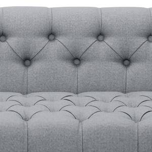 Sofa Grand Duo (2-Sitzer) Webstoff Stoff Ramira: Silber