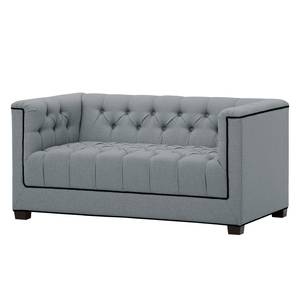 Sofa Grand Duo (2-Sitzer) Webstoff Stoff Selva: Silbergrau