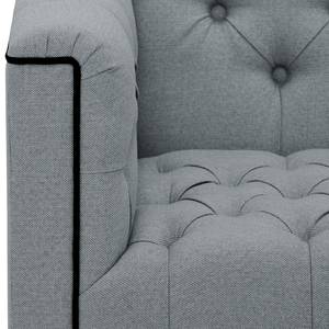 Sofa Grand Duo (2-Sitzer) Webstoff Stoff Selva: Silbergrau