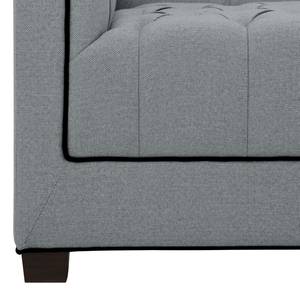 Sofa Grand Duo (2-Sitzer) Webstoff Stoff Selva: Silbergrau