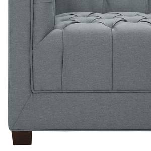 Sofa Grand (2-Sitzer) Webstoff Stoff Selva: Grau