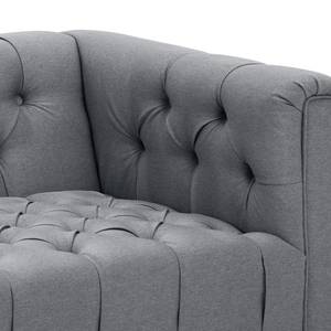 Sofa Grand (2-Sitzer) Webstoff Stoff Ramira: Silber