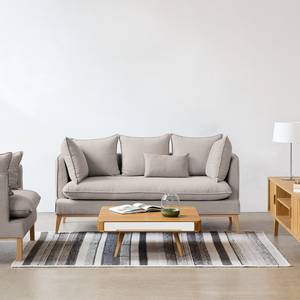 Sofa Sulviken (3-Sitzer) Webstoff Stoff Mera: Beige-Grau