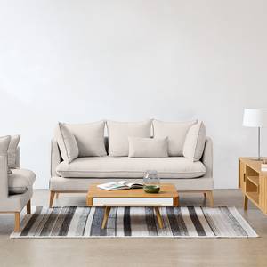 Sofa Sulviken (3-Sitzer) Webstoff Stoff Mera: Hellbeige