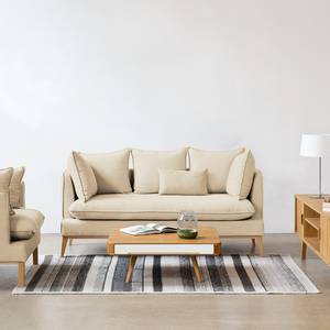 Sofa Sulviken (3-Sitzer) Webstoff Stoff Dona: Hellbeige