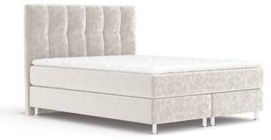 Boxspringbett Elisio Ecru - Breite: 180 cm