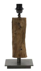 Pied de lampe SIJI Marron - Bois manufacturé - 18 x 40 x 18 cm