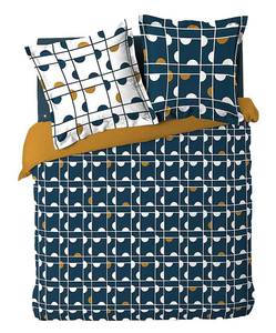 Housse de couette + 2 taies d'oreiller G Bleu - Textile - 220 x 1 x 240 cm