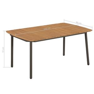 Garten-Essgruppe (7-teilig) 3009113-2 Braun