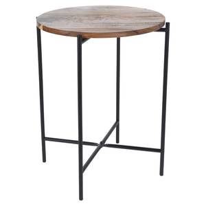 Beistelltisch Couchtisch Metall mit Schwarz - Holzwerkstoff - 40 x 48 x 40 cm