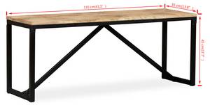Sitzbank 299861 Braun - 110 x 45 cm