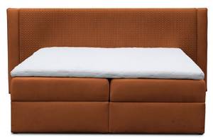 Boxspringbett CEDRIC Rotbraun - Breite: 214 cm