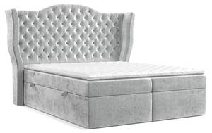 Boxspringbett Royal Silber - Breite: 140 cm