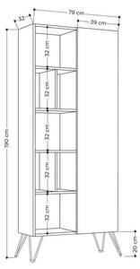 Etagère Jedda Chêne - Imitation chêne