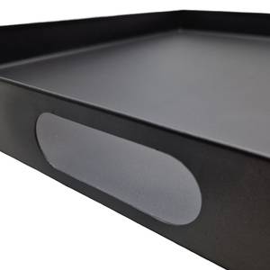 Metall tablett Schwarz - Metall - 60 x 6 x 60 cm