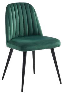 Chaise ELEANA Lot de 2 Vert - Textile - 52 x 81 x 49 cm