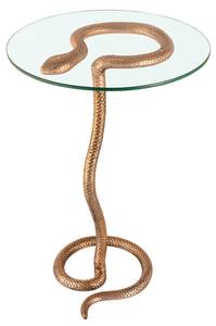 Beistelltisch WILDLIFE SNAKE Glas - Metall - 45 x 62 x 45 cm