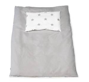 Linge de lit réversiblee pour lits, gris Percale de coton - Gris