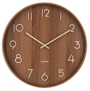 Horloge Pure Medium D40cm Marron foncé - 5 x 40 cm