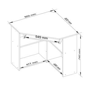 Bureau d'ordinateur TED CLP Blanc