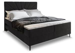 Boxspringbett MURI Schwarz - Breite: 140 cm