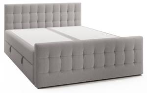 Boxspringbett Aviano Royal Hellgrau - Breite: 182 cm