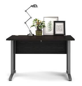 Schreibtisch in schwarzer Holzoptik Schwarz - Holzwerkstoff - 80 x 75 x 120 cm