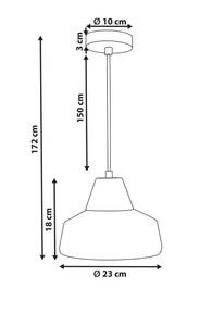 Deckenlampen TALPARO Schwarz - Silber