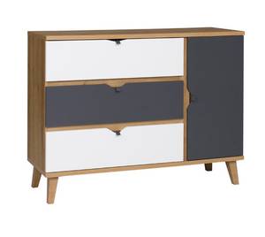 Sideboard MEMIS Weiß - Holzwerkstoff - 120 x 90 x 40 cm