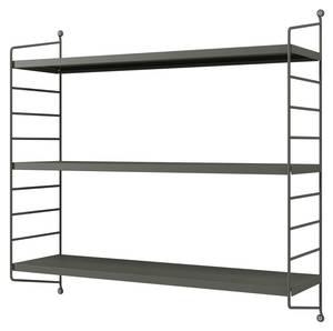 Lot de 4 étagères murales Strängnäs Anthracite