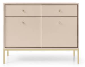 Kommode MOLLY Beige Goldbeine Gold