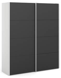 Armoire à portes coulissantes Veto B183 Noir - Blanc