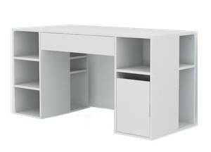 Schreibtisch Diamond Weiß Weiß - Holzwerkstoff - 145 x 74 x 60 cm