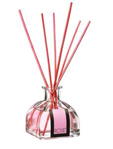 Lufterfrischer mit Sticks, Himbeerduft Pink - Glas - 7 x 8 x 7 cm
