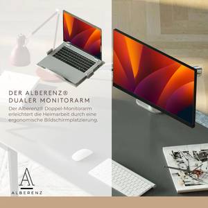 Alberenz Laptop Monitorarm Silber / Grau - Silbergrau